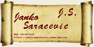 Janko Saračević vizit kartica